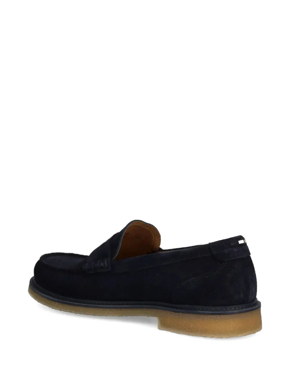 BOSS suede crepe-sole loafers Blue