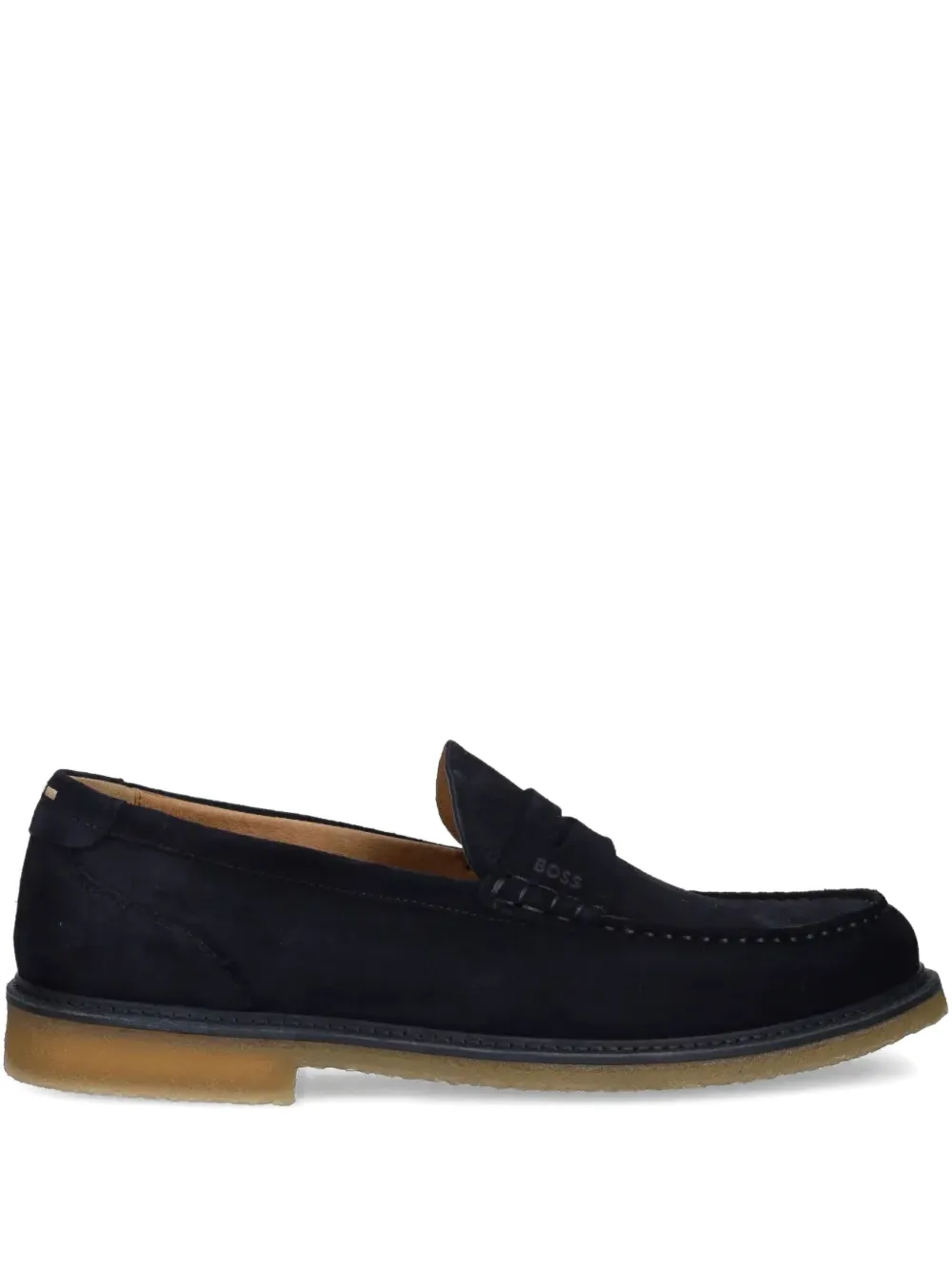 Hugo Boss Suede Crepe-sole Loafers