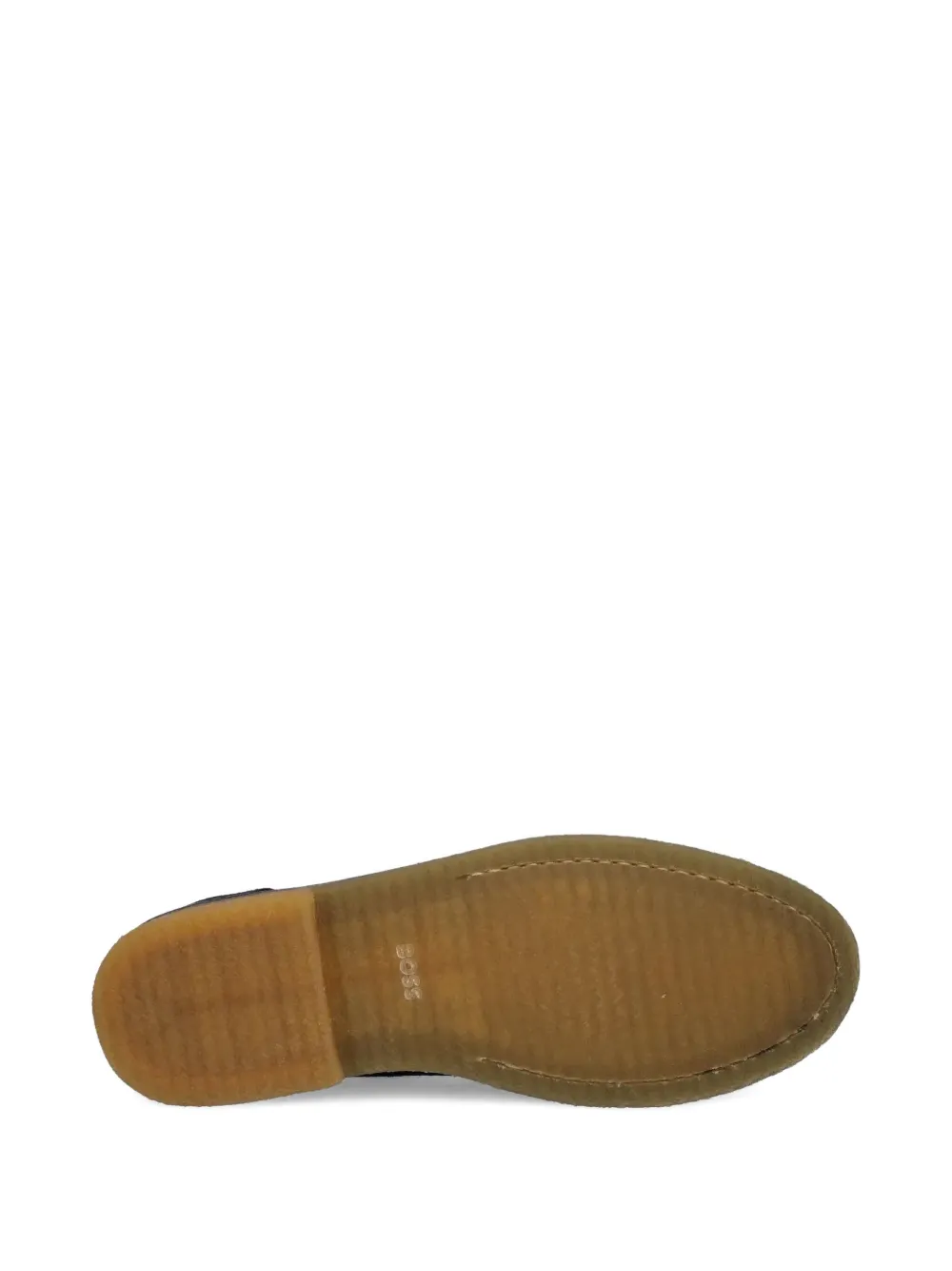 BOSS suede crepe-sole loafers Blue
