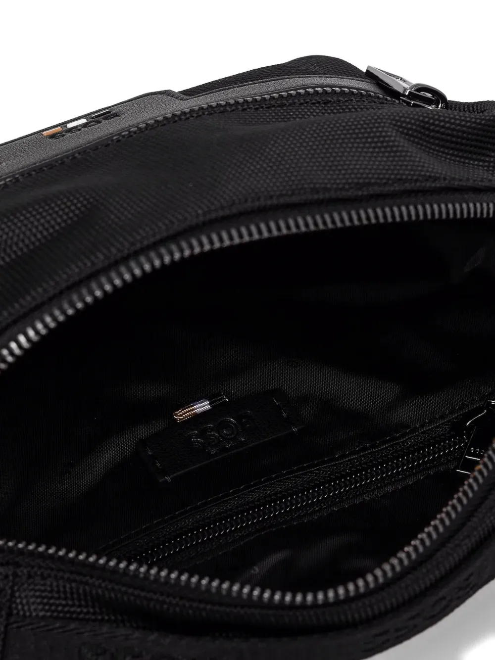 BOSS Nylon heuptas met rits Zwart