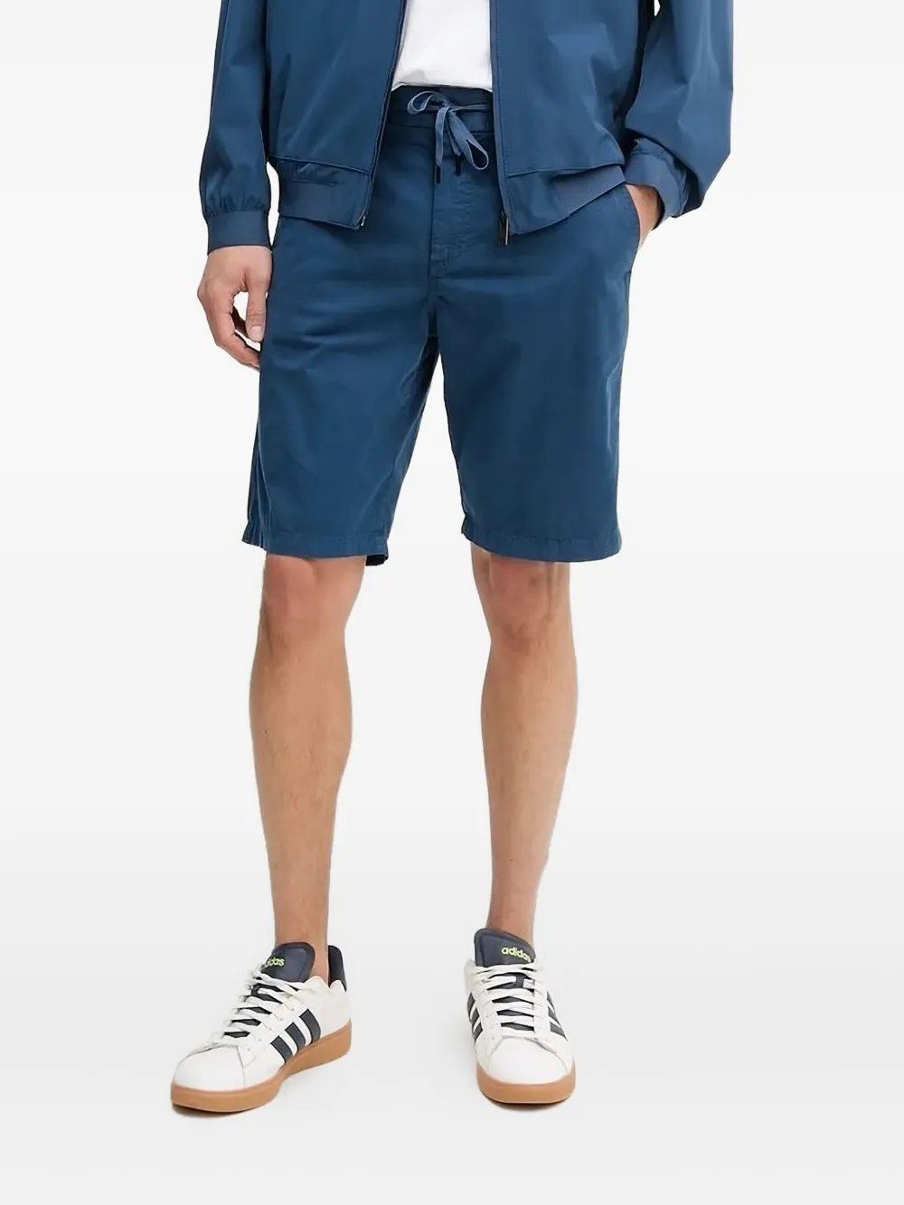 BOSS drawstring-waist shorts Blauw