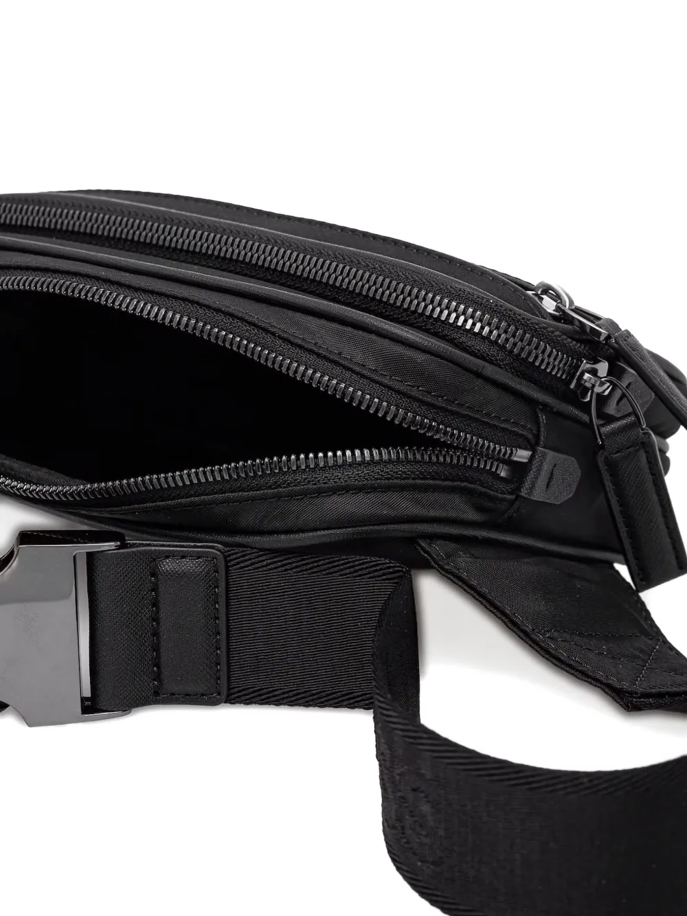 BOSS Crossbodytas met rits en twee vakken Zwart