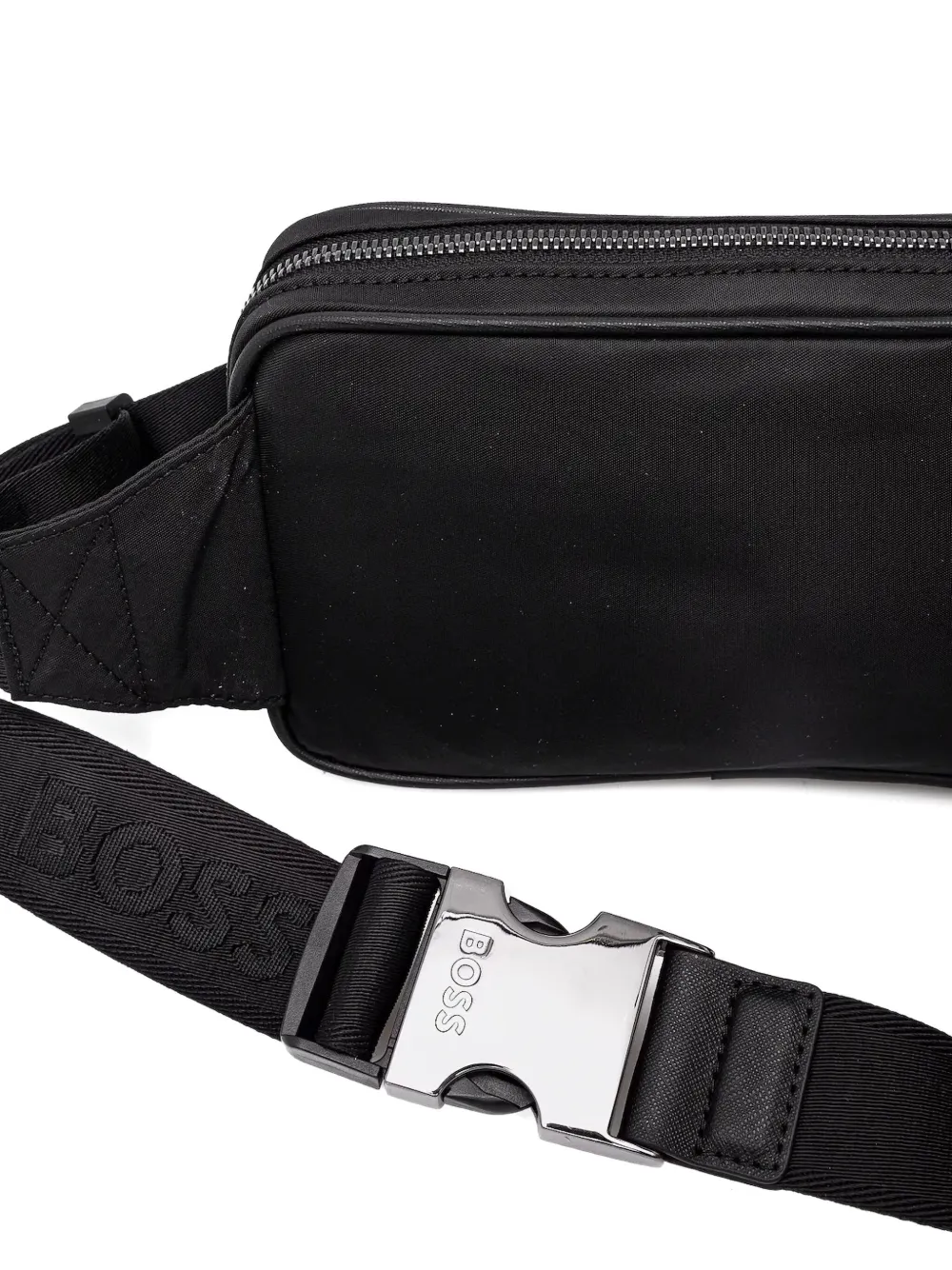 BOSS Crossbodytas met rits en twee vakken Zwart