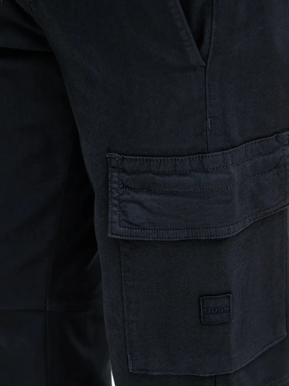 BOSS Broek met cargo zak Blauw