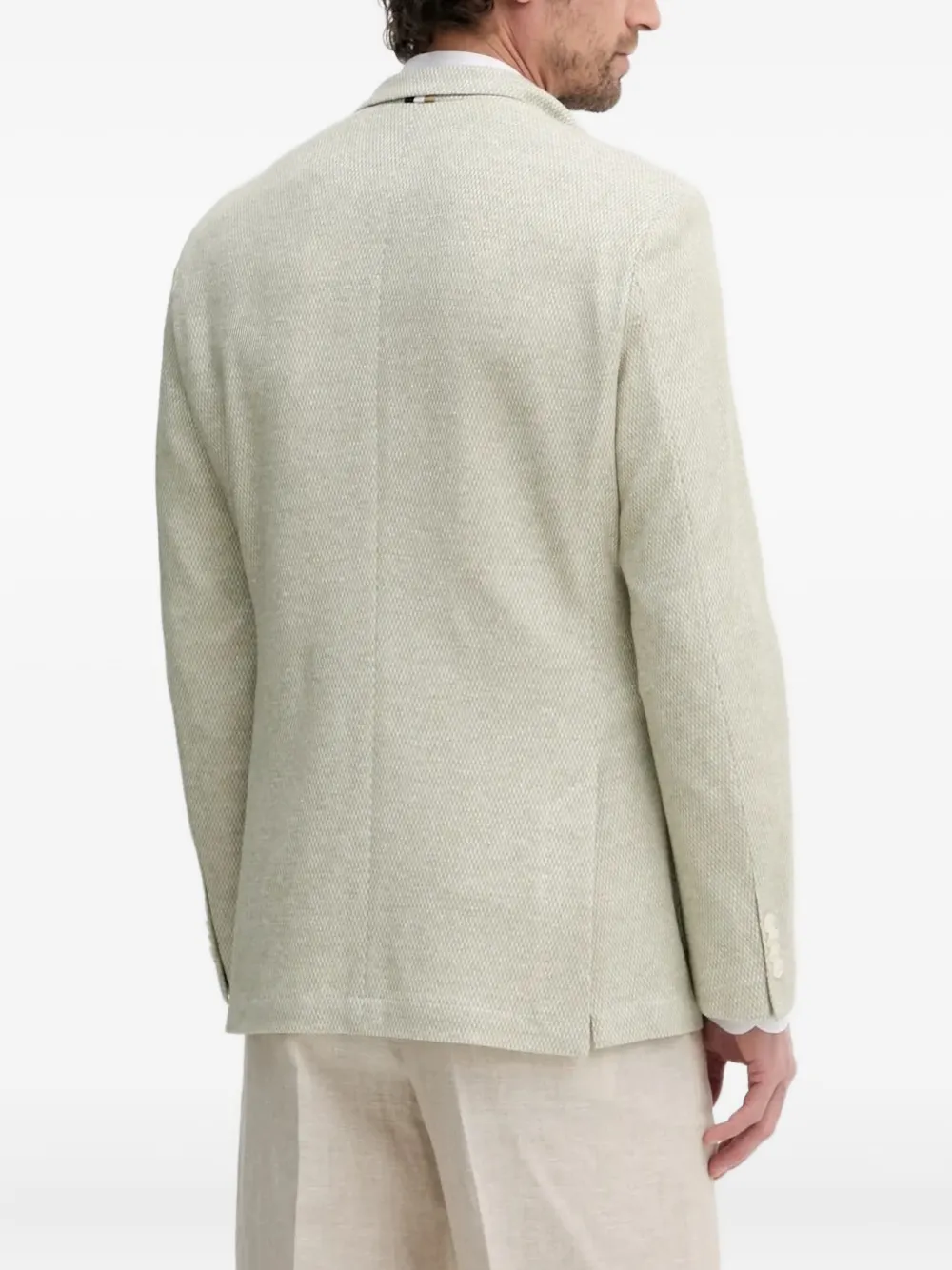 Hugo Boss Single-breasted Blazer In Neutral