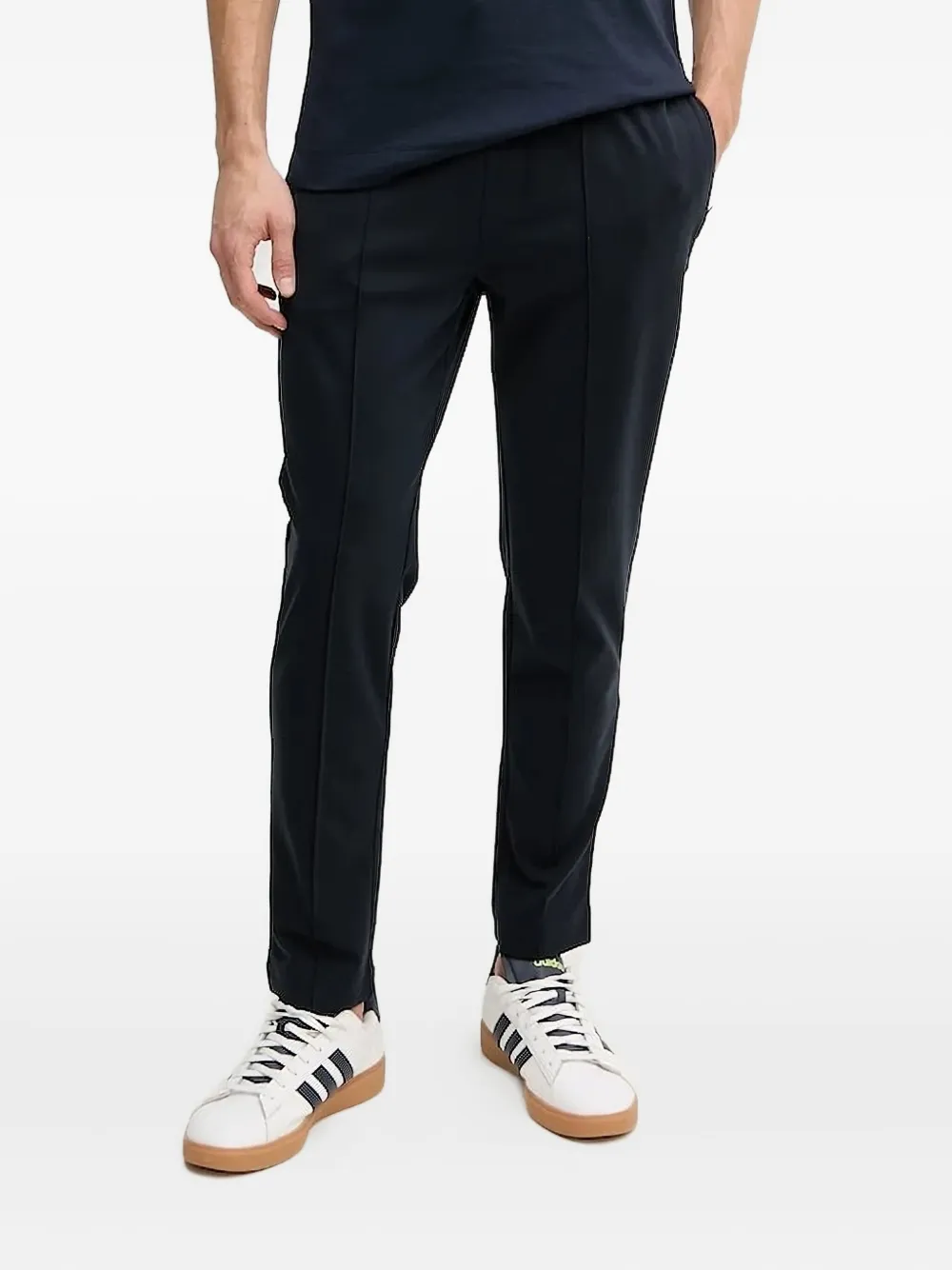 Hugo Boss Elasticated-waistband Track Pants In Blue