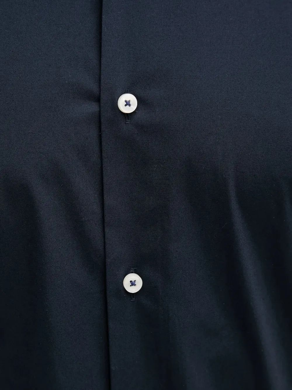 BOSS Overhemd met geknoopte cuff Blauw
