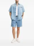 BOSS short-sleeve button-fastening shirt - Blue