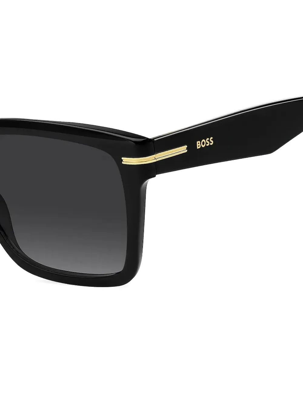 BOSS rectangle sunglasses Zwart
