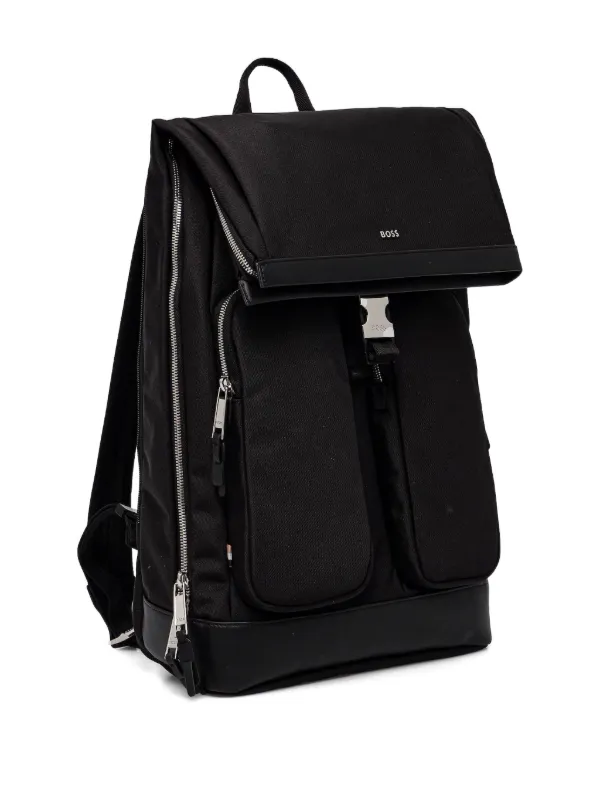 【関税込み】BOSS ブラック キャンバス バックパック BOSS Canvas Backpack | Black | FARFETCH BH