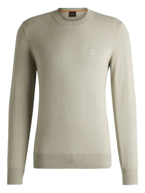 BOSS logo-plaque sweater