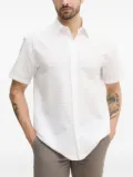 BOSS textured short-sleeve shirt - White
