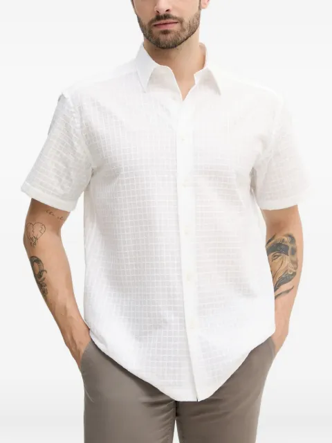 BOSS textured short-sleeve shirt