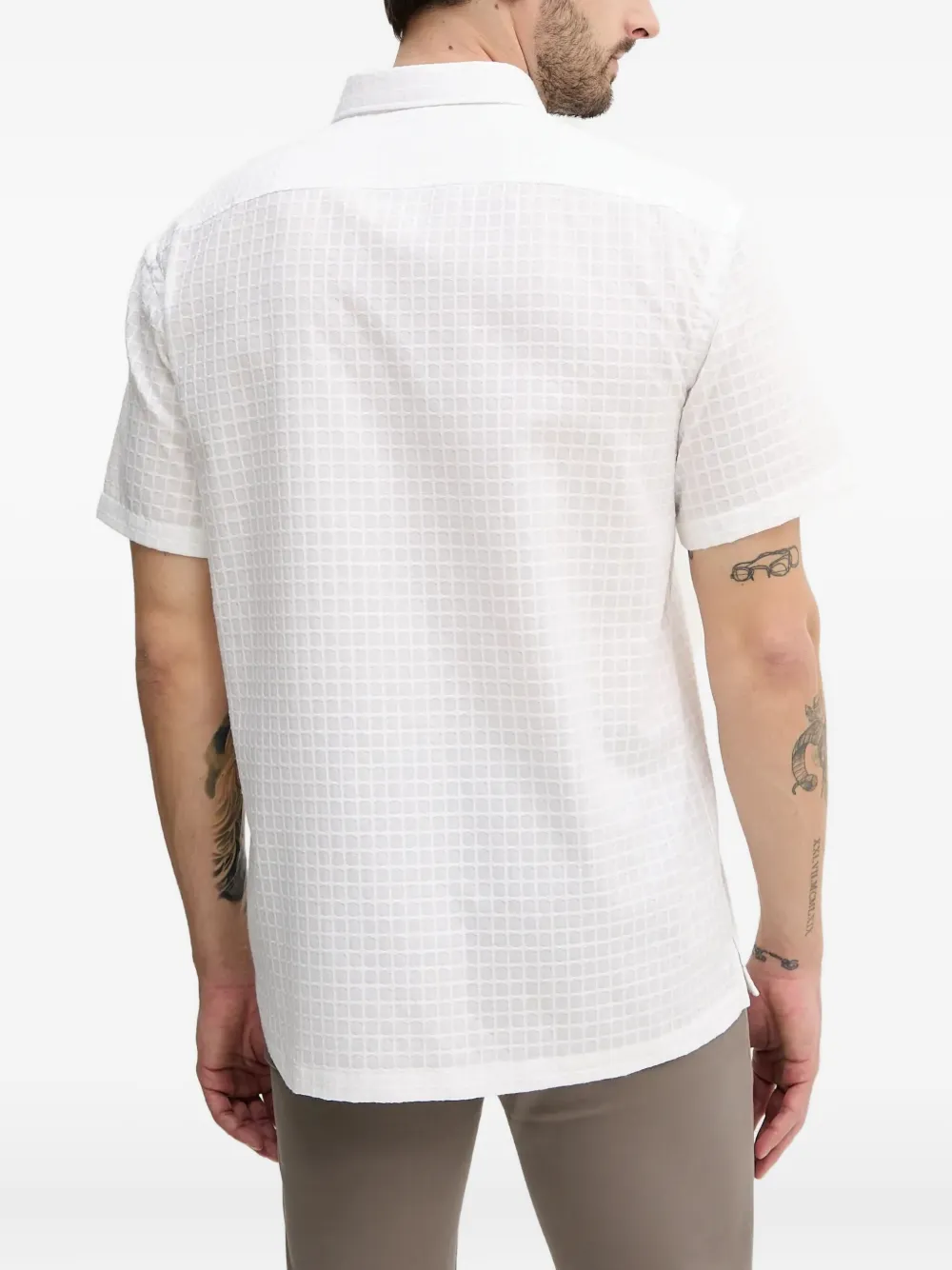 BOSS Overhemd met korte mouwen Wit