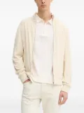 BOSS textured zip-up sweater - Neutrals