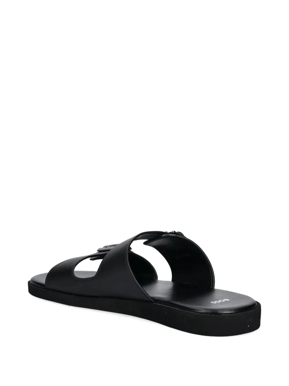 BOSS buckled sandals Brown