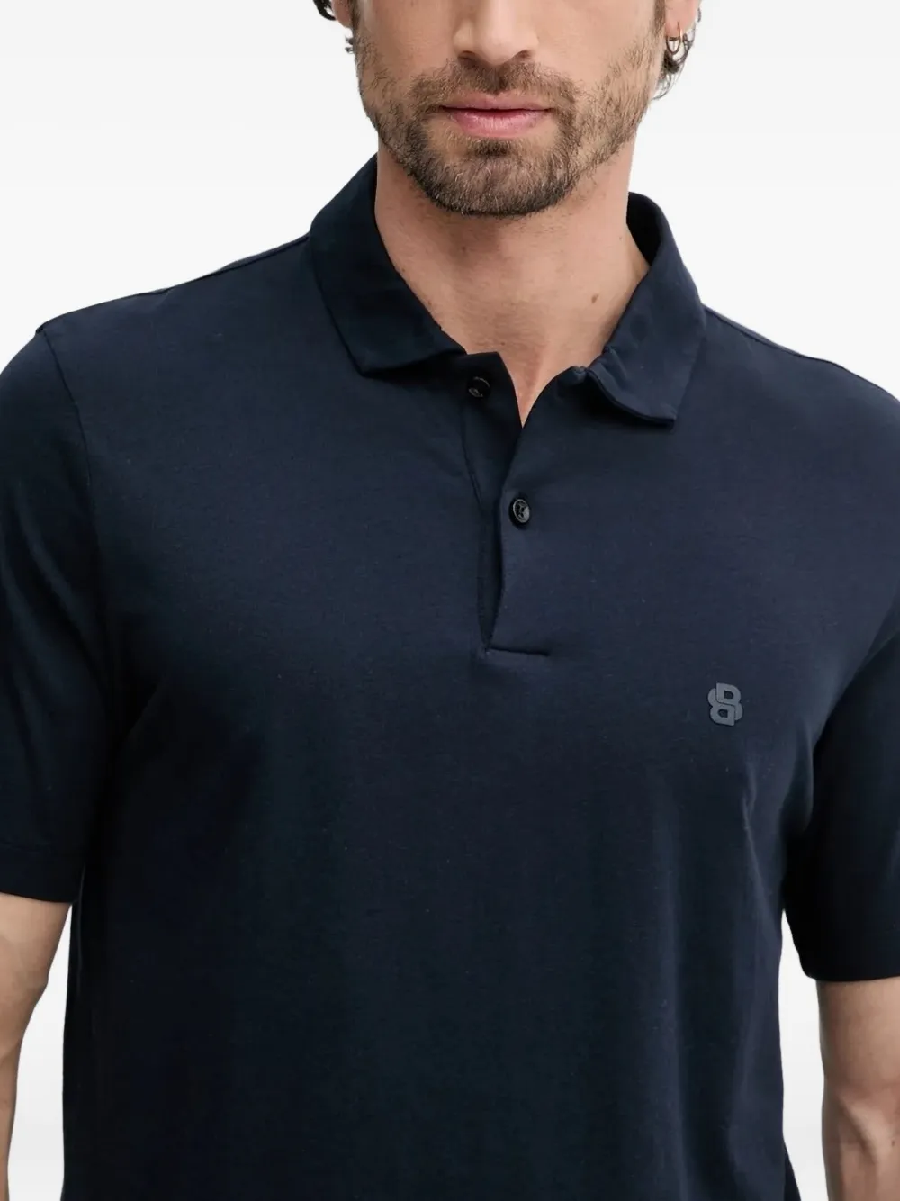 BOSS short-sleeve polo shirt Blauw