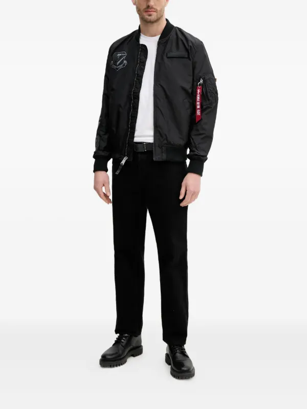 Alpha Industries MA-1 ボンバージャケット | ブラック | FARFETCH JP