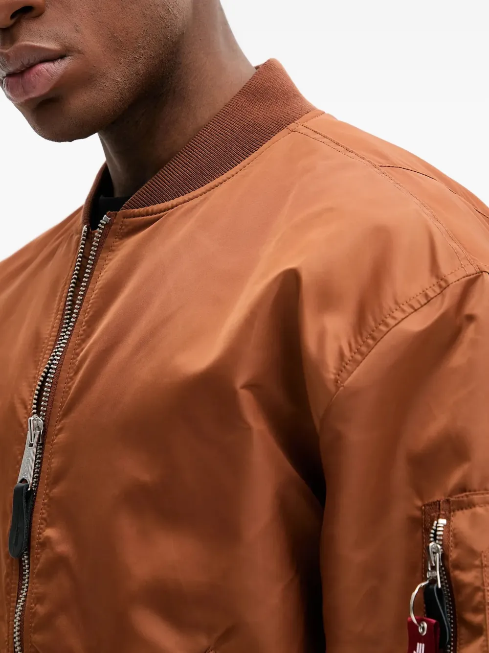 Alpha Industries Bomberjack met rits Oranje