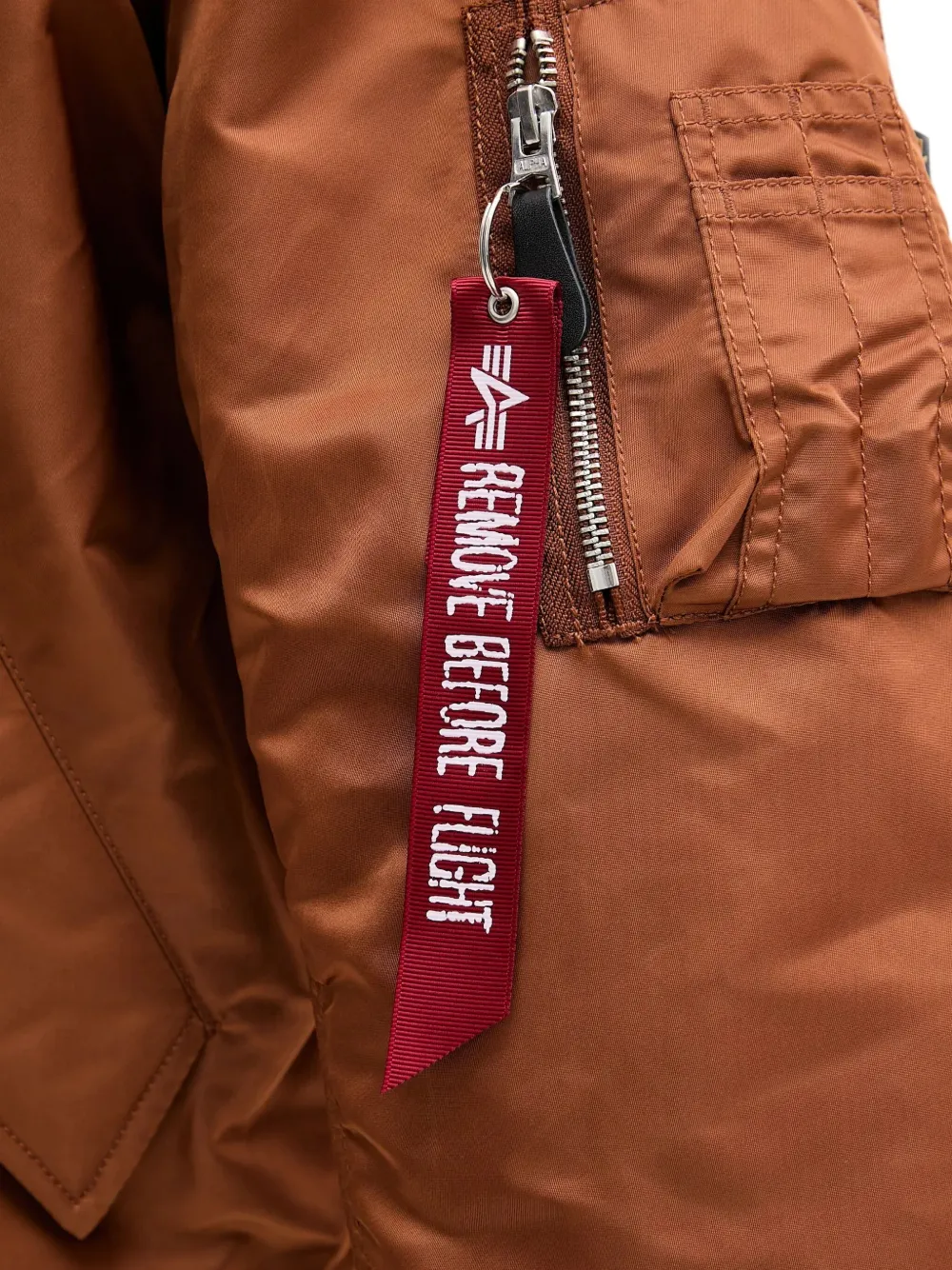 Alpha Industries Bomberjack met rits Oranje