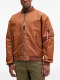 Alpha Industries zip-up bomber jacket - Orange