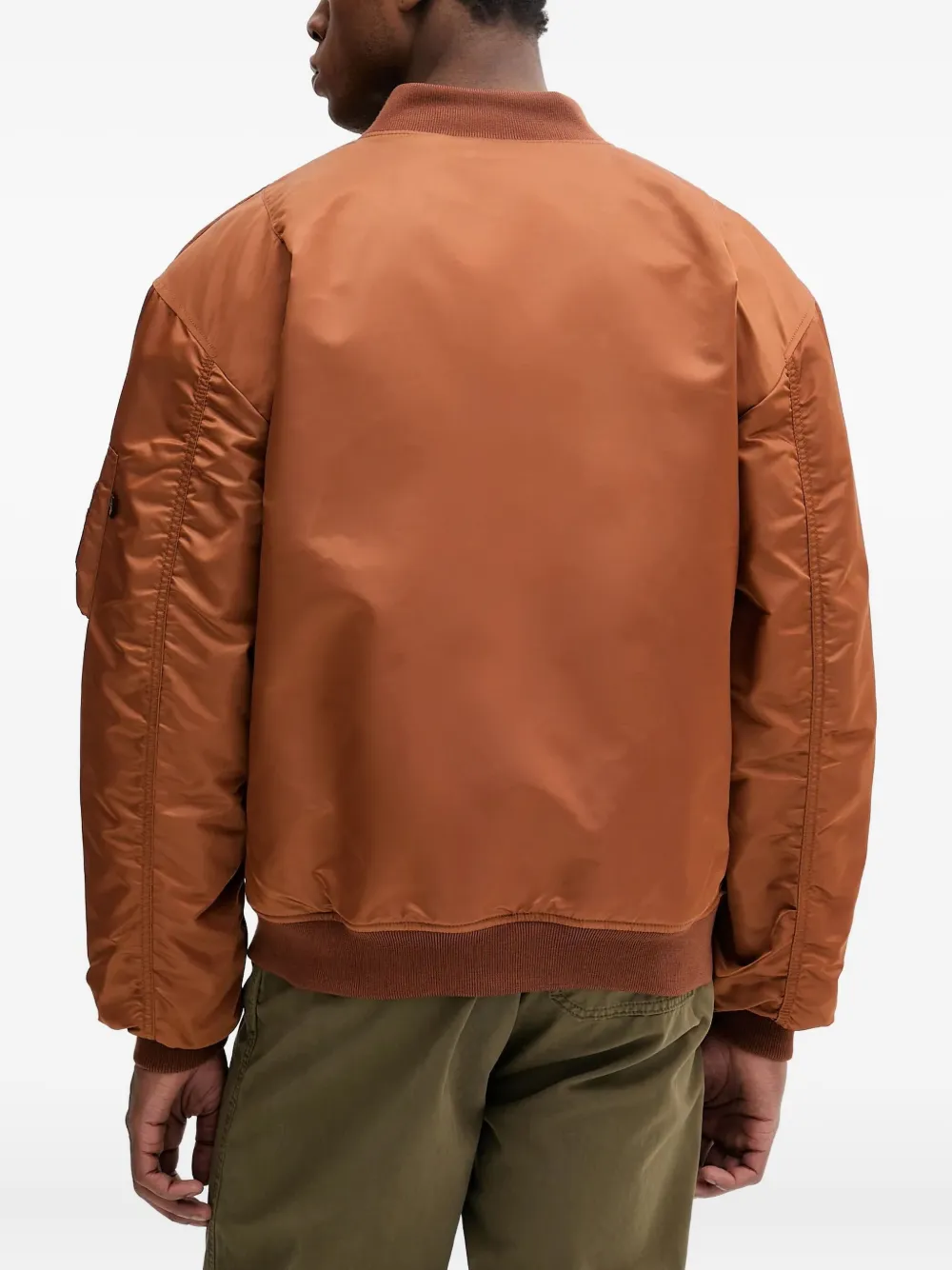 Alpha Industries Bomberjack met rits Oranje
