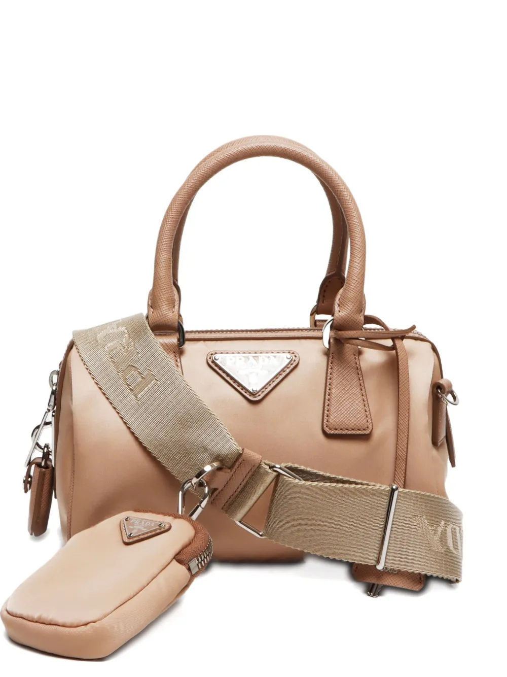 Prada Pre-Owned 2022 Tessuto Saffiano 2way Re-Edition 2005 shoulder bag | Neutrals | Image 1