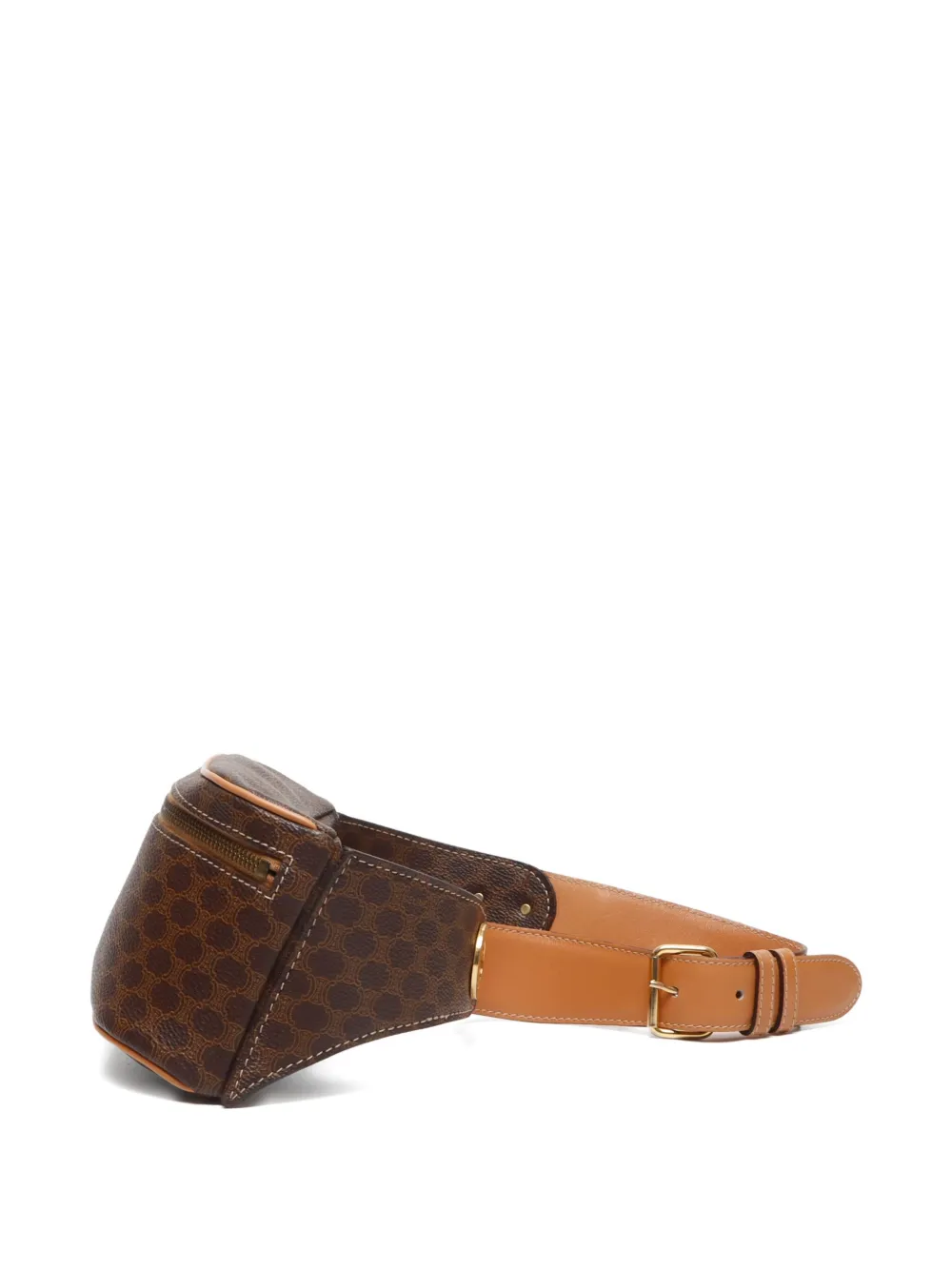 Pre-owned Celine 1990-2010 Macadam Beltbag In Brown