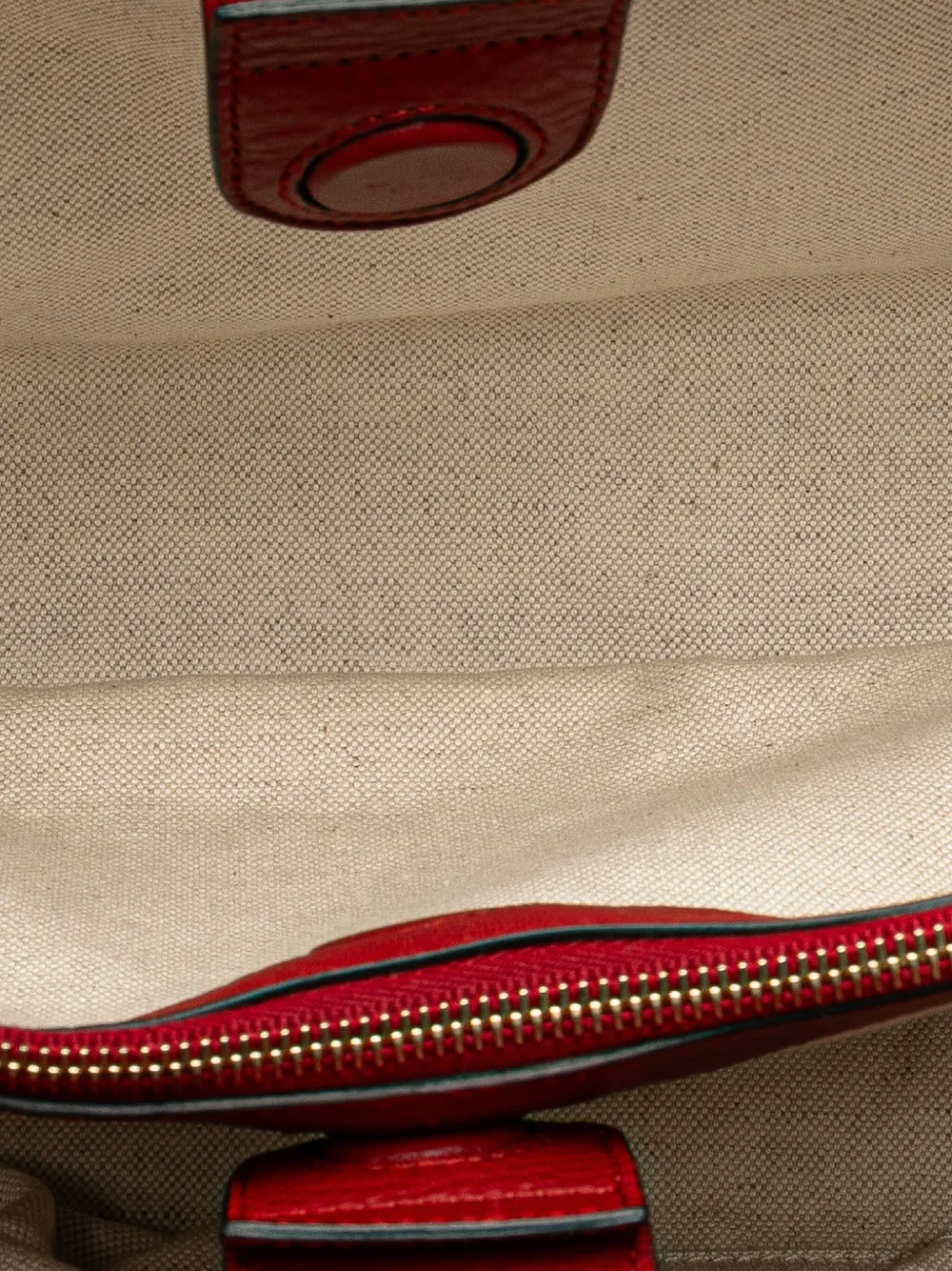 Pre-owned Gucci 2000-2015 Medium Calfskin Bamboo Shopper Satchel In Red