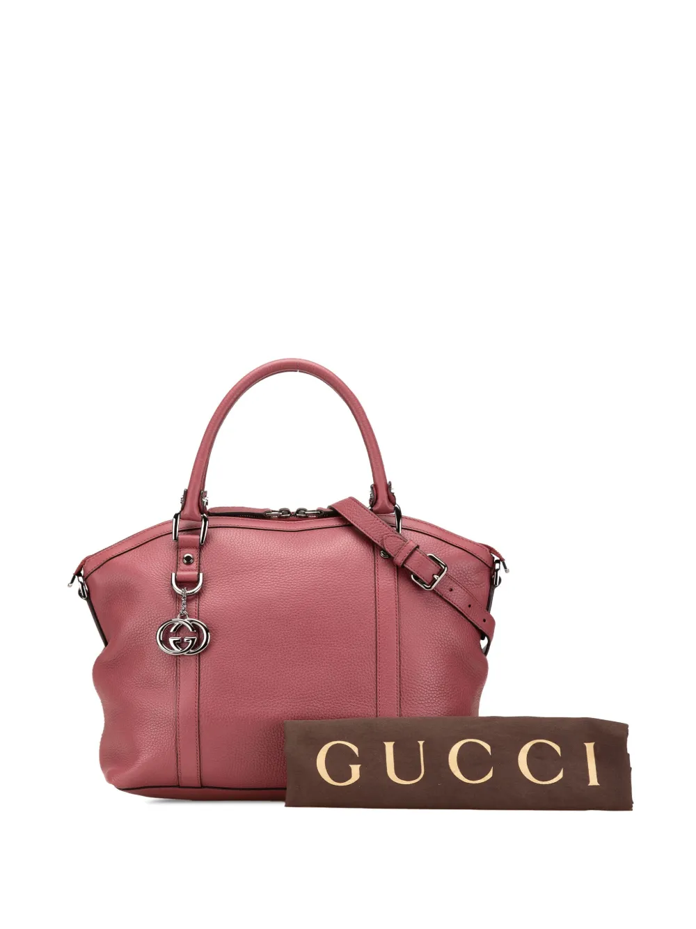 Gucci Pre-Owned Borsa a tracolla GG Charm Dome in pelle 2000-2015 | Image 6