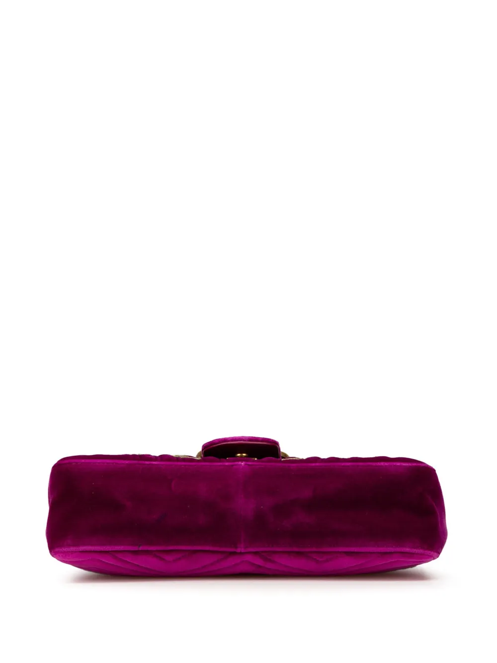 Gucci Pre-Owned Borsa a tracolla GG Marmont media in velluto matelassé ricamato con battente Loved 2016-2024 | Borse Pre-owned | Image 3