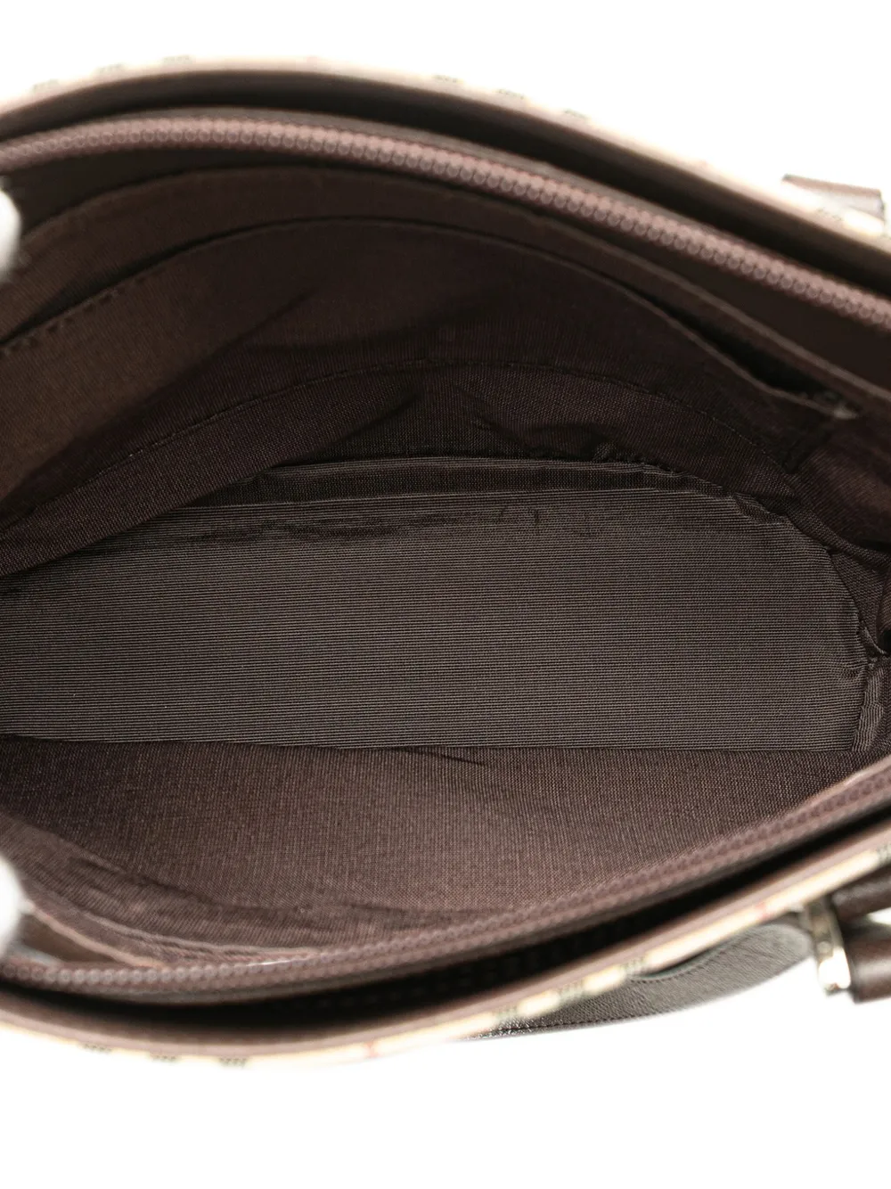 Pre-owned Burberry 2000-2017 House Check Canvas Tote Bag In Brown