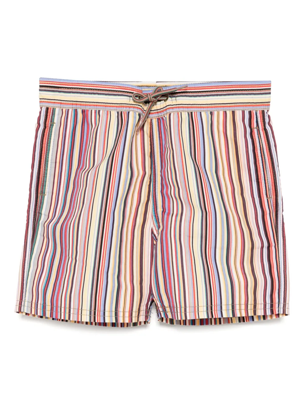 Paul Smith Junior short de bain à empiècement rayé | tons neutres | Image 1