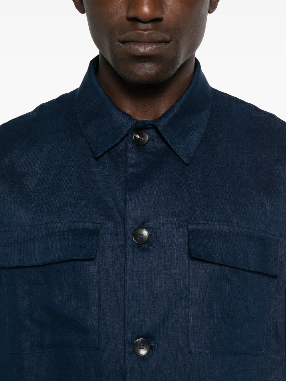 michael coal Jordan shirtjack Blauw