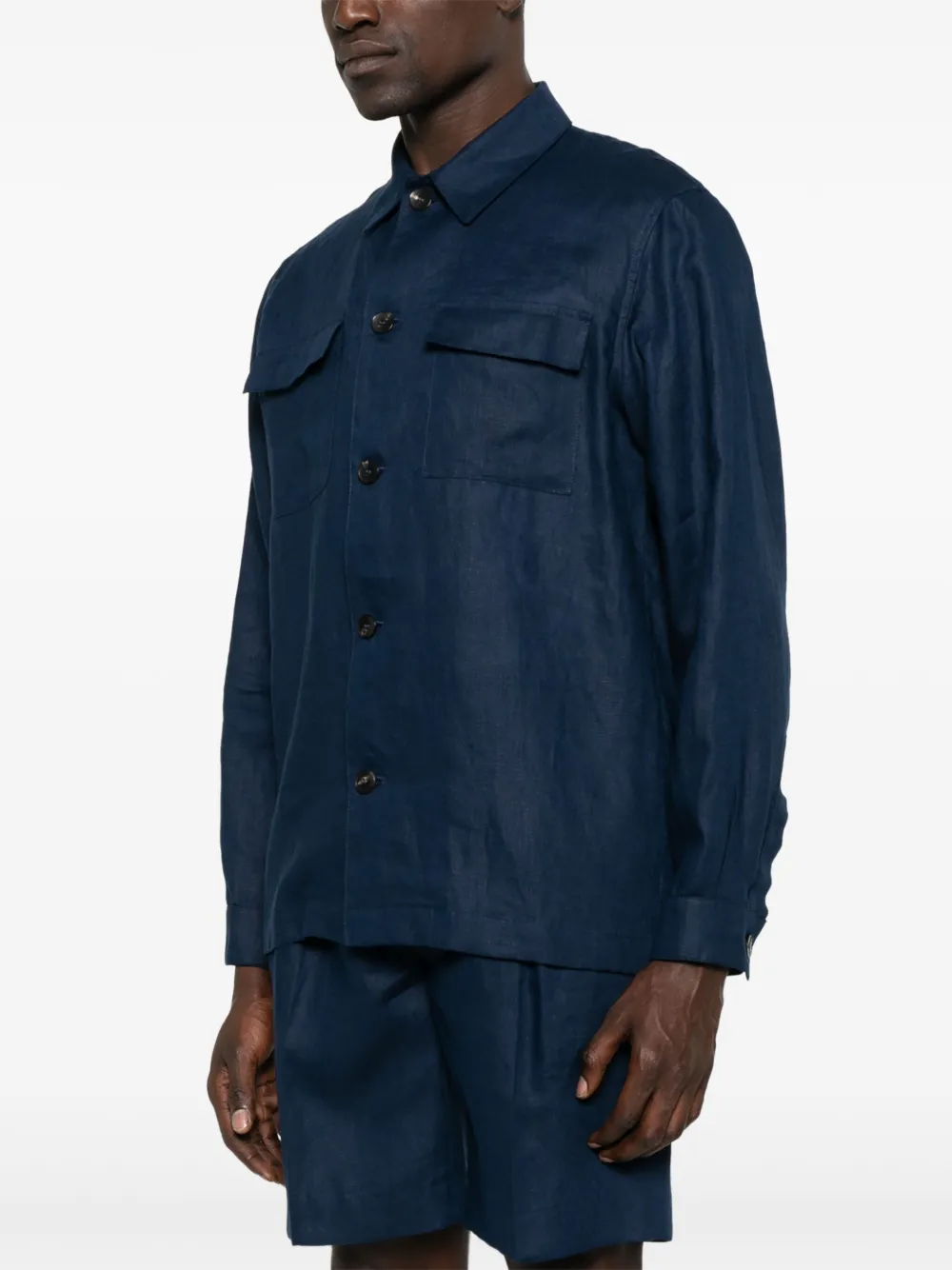 michael coal Jordan shirtjack Blauw