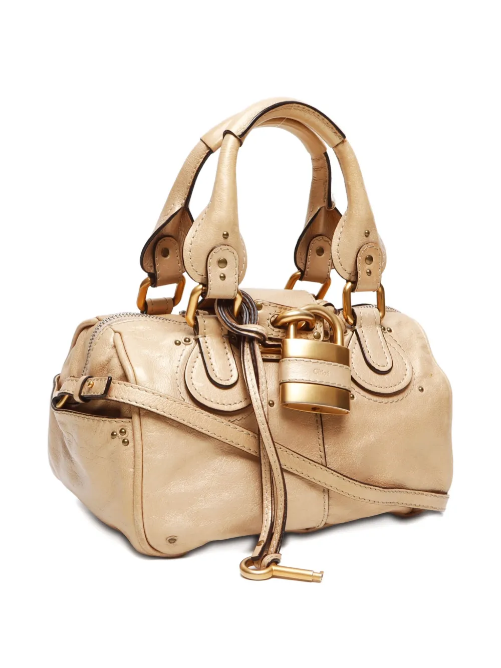 Pre-owned Chloé 2000-2010 Paddington 2way Bag In Neutrals