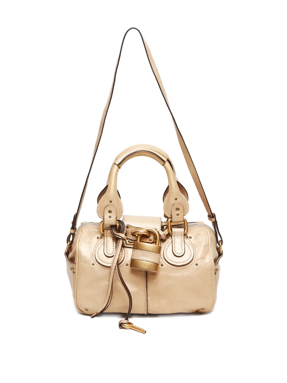 Pre-owned Chloé 2000-2010 Paddington 2way Bag In Neutrals