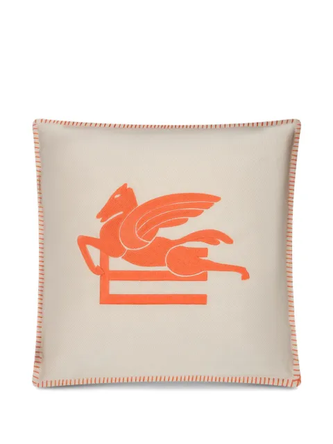 ETRO HOME Pegaso-embroidered cushion (45cm x 45cm)