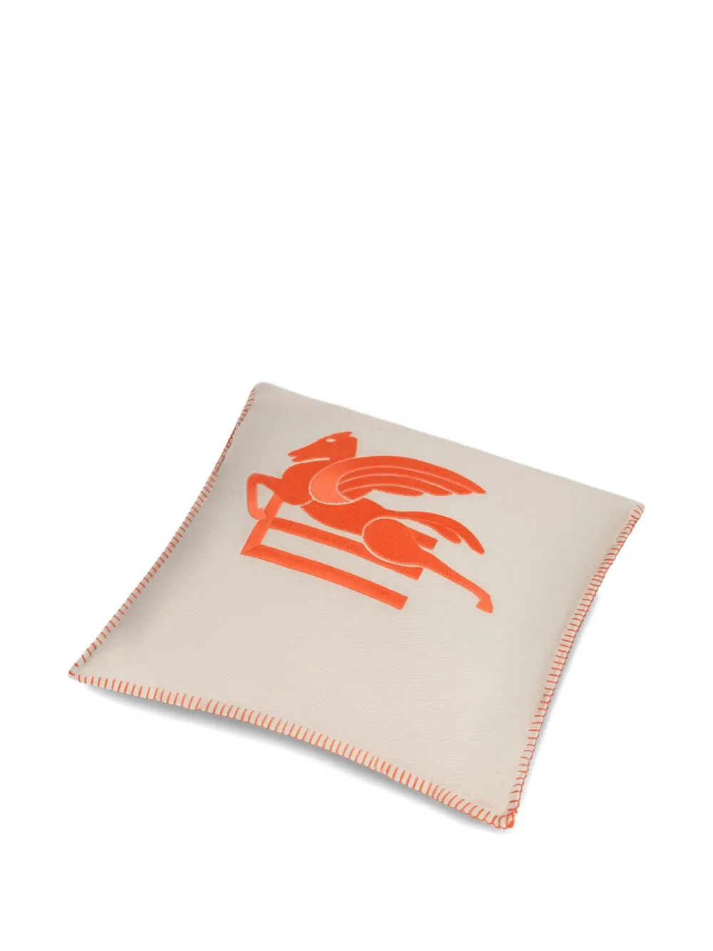  Etro Home Pegaso-embroidered Cushion (45cm X 45cm) - Neutrals 