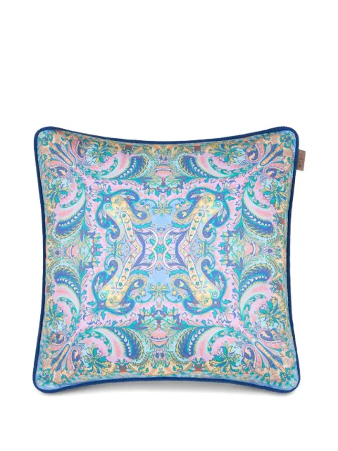 ETRO HOME 나뭇잎 프린트 쿠션 45cm X 45cm