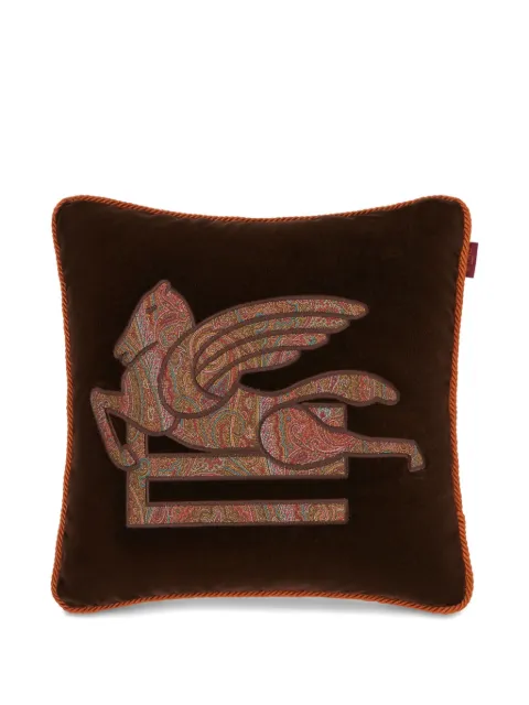 ETRO HOME coussin à logo brodé