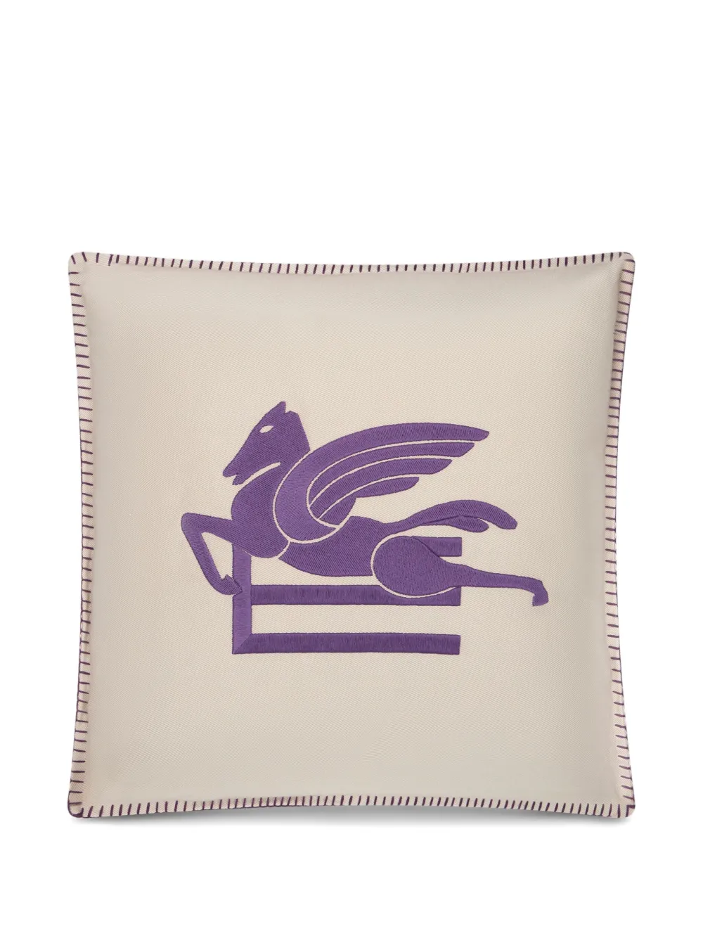 ETRO HOME cojín con logo bordado | neutro | Image 1