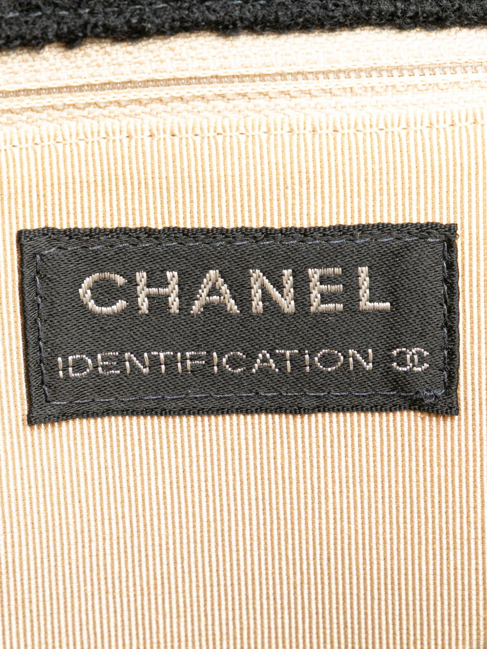 Pre-owned Chanel 1997-1999 Jumbo Reissue 2.55 Choco Bar Wool Felt Identification Flap Shoulder Bag In Black