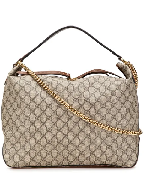 Gucci Pre-Owned bolsa satchel Linea A Hobo grande con motivo GG Supreme 2000-2015