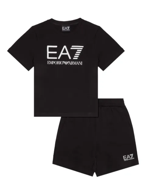 Emporio Armani Kids logo-print tracksuit set