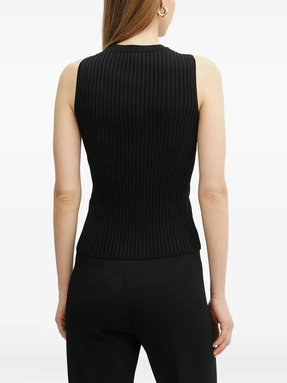 Armani Exchange ribbed logo-plaque vest | Regatas | Image 2