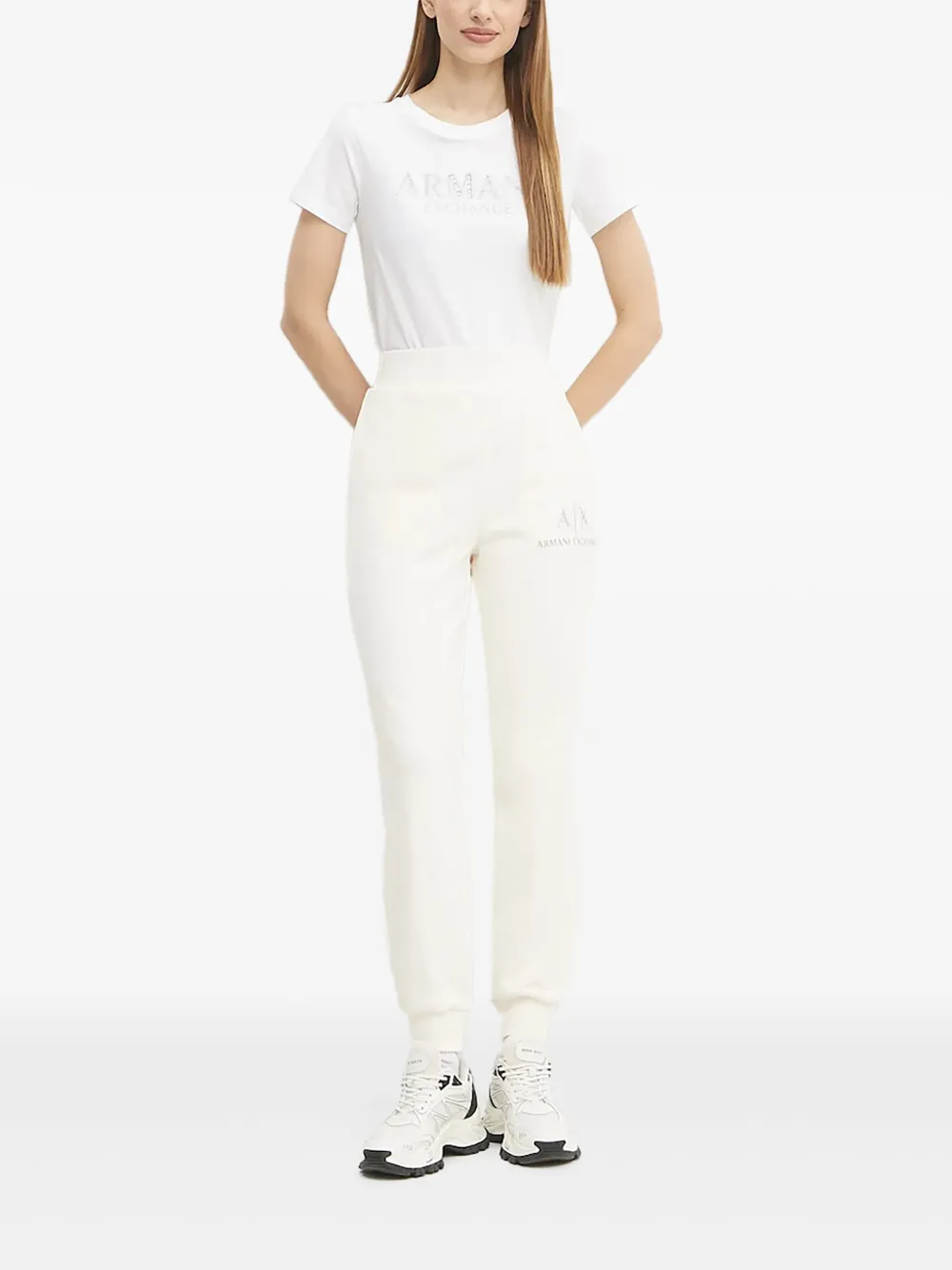 Armani Exchange logo-detail joggers | Neutrals | Image 1