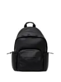 Armani Exchange textured leather backpack - Black