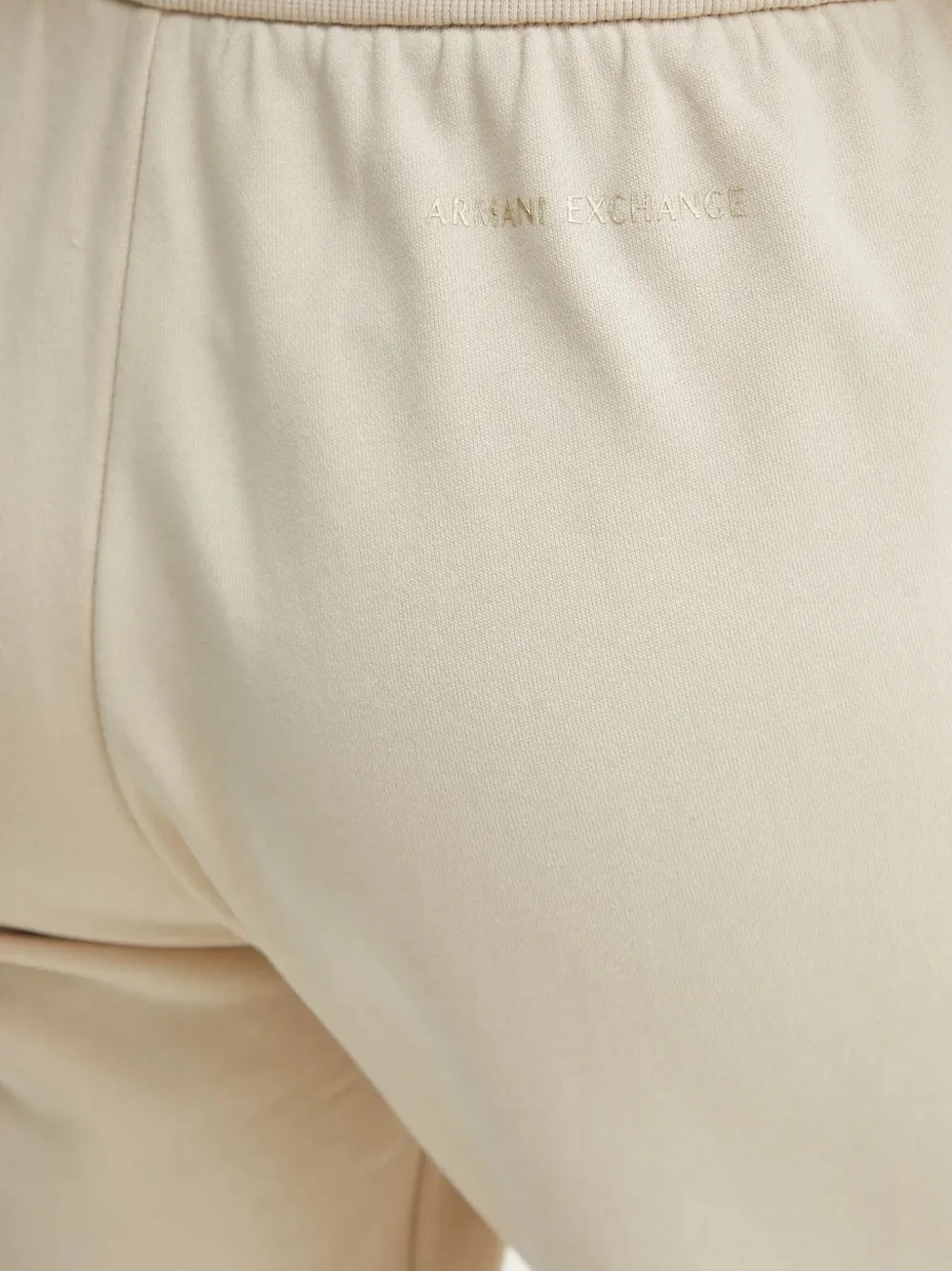 Armani Exchange Joggingbroek met elastische cuffs Beige