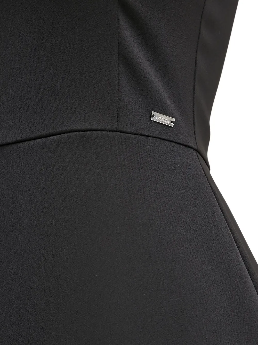 Armani Exchange buckle-strap flared mini dress Zwart
